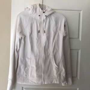 Athleta Medium (M) Zip Up Hoodie Jacket White